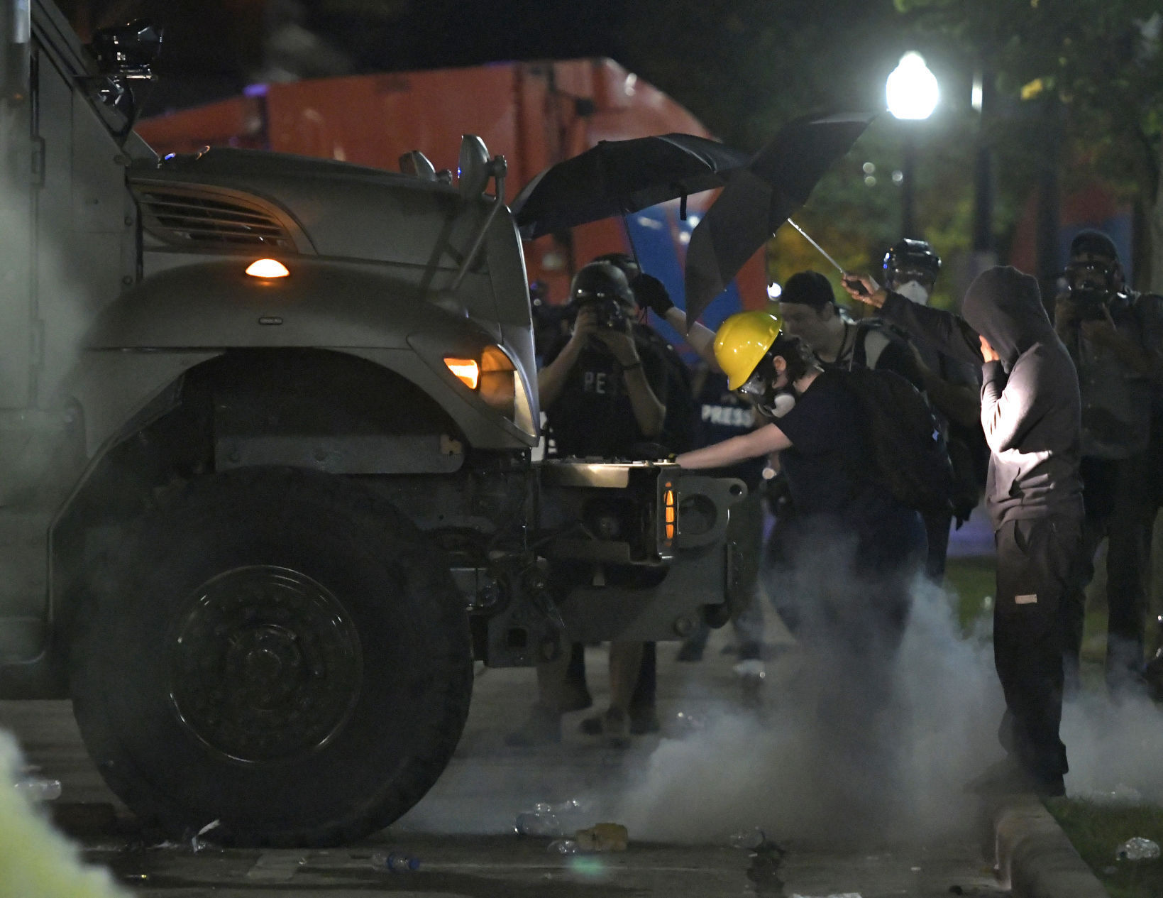 CIVIL UNREST AFTER OFFICER SHOOTING - TUESDAY